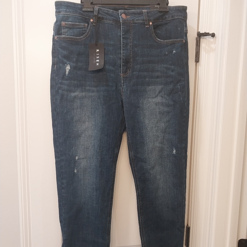 Risen Distressed IXL Plus Skinny Jeans